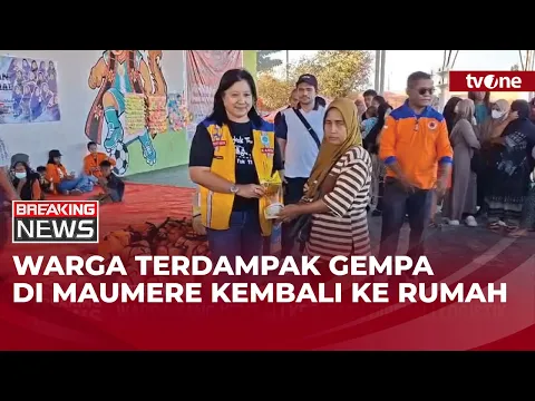 Warga Maumere Dibekali Logistik saat Hendak Pulang ke Rumah Masing-masing