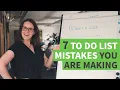 7 biggest to-do list mistakes to avoid
