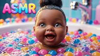 Don’t Pop the Bubbles! 🫧 Rainbow Doll Bath ASMR