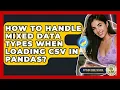 How To Handle Mixed Data Types When Loading CSV In Pandas - Python Code School