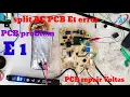 Split AC E1 Error E1 Error code solution Voltas ac E1 error solution split ac E5 Error E 1 E1
