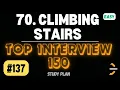 Leetcode 70 Climbing Stairs Easy Java Solution