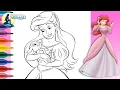 COLORING THE LITTLE MERMAID ARIEL Ariel Coloring Page Coloring Book Disney Princess Coloring
