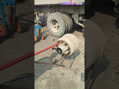 Self-Made Brake Drum Disassembly and Assembly Trolley