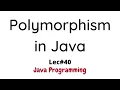 Polymorphism in Java with Solved Programming Example