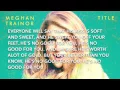 Download Lagu Meghan Trainor - No Good For You (Lyric Video) HD