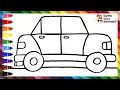Drawing And Coloring A Car Drawings For Kids