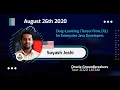 Suyash Joshi - Deep Learning Tensor Flow DJL for Enterprise Java Developers