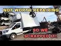 Lagu SCRAPPING THE WRECKED FORD TRANSIT LUTON VAN