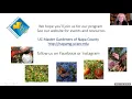 University of California Cooperative Extension Napa County Master Gardener 2020 Recap