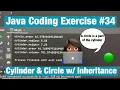 Cylinder Program Quick Easy OOP SOLVED Math PI Constant - Java Coding Exercise Problem