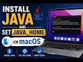 Install Java and set JAVA - HOME for macOS 2026