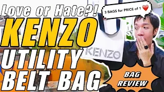 MY KENZO UTILITY BELT BAG BAG REVIEW 3 SLGs FOR THE PRICE OF 1 WHY I LOVE HATE THIS BAG