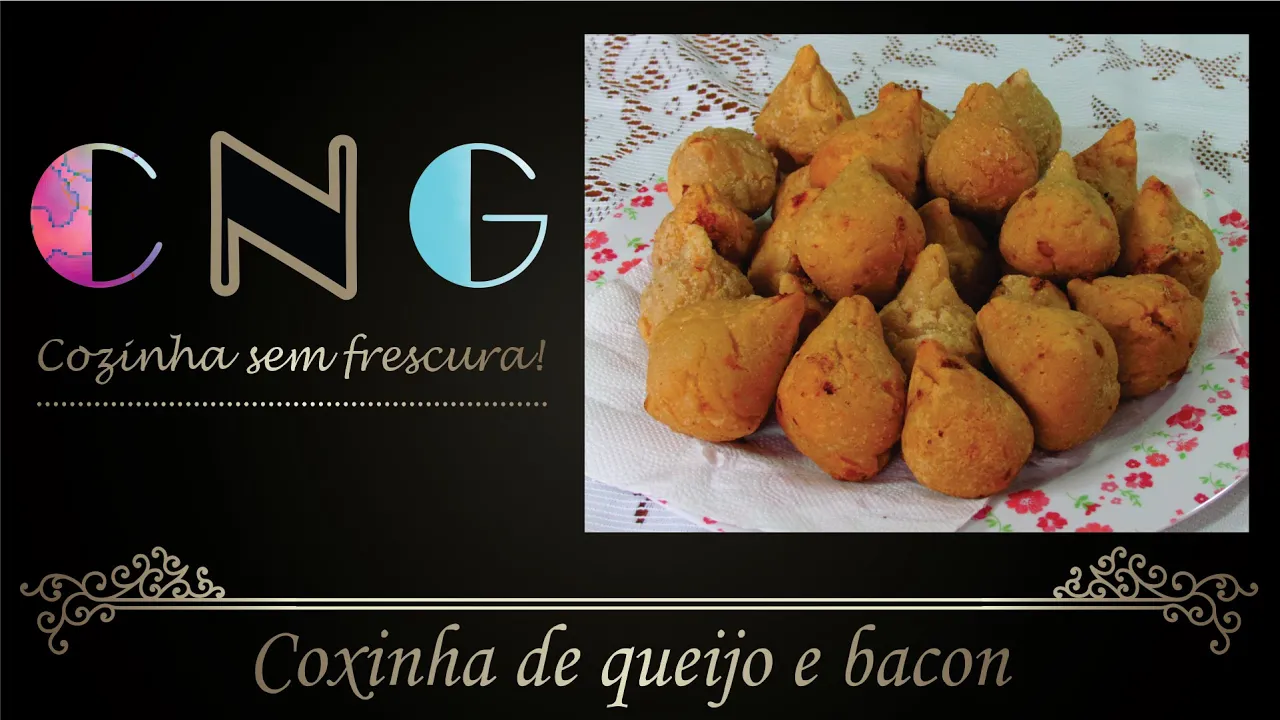 COXINHA DE QUEIJO E BACON RECEITAS DE BOTECO