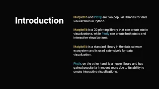 Welcome to Matplotlib and Plotly