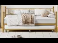 IDEALHOUSE Twin Daybed with Trundle Metal Trundle Bed Sofa Bed Frame Review