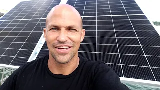 Tilting Solar Panels on a Sailboat