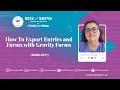 How To Export Entries and Forms with Gravity Forms