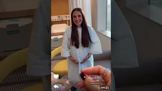 اميره مع البيبي الجديد لقاء اميره مع صديقتها في المستشفى بعد الولاده عائلة ميرو اميره وعبدالرحمن 