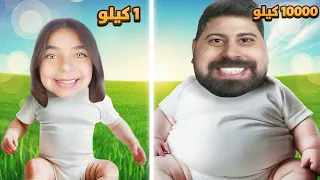 اصغر ضد اكبر بيبي بالعالم Fat Baby 