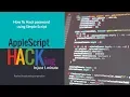 How to Hack Password using Apple Script
