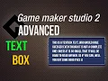 Game Maker Studio 2 Advanced - Text box