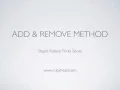 Adding Removing Method in Ruby SD