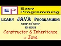 21 constructor inheritance in Hindi by Easy Programming