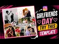 August 1 Girlfriends Day Template August 1 National Girlfriends Day girlfriend day template
