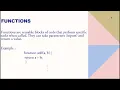 Basic concepts of javascript variables Arrays Functions Objects Loops