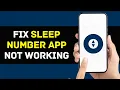 How To Fix Sleep Number App Not Working