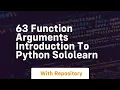 63 function arguments introduction to python sololearn