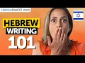 Learn to Write Hebrew from Scratch