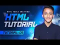 How to create Table using Html Html tutorial 05 Html Table Complete Web development tutorial 05