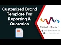 Customized Brand Template For Reporting and Quotation Odoo ERP