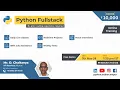 Python Fullstack Job Oriented Training Program by IIT Roorkee Alumni