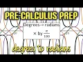 Pre-Calculus Prep Converting 510 Degrees to Radians
