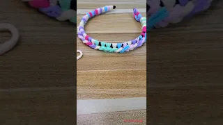 طريقة جديدة لعمل طوق شعر للأطفال كيفية عمل صناعة باترون خياطة إبداع 