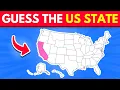 Guess the US State on the Map Geograhpy Quiz