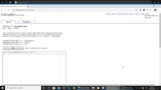 String 2 repeatFront Java Tutorial Codingbat com