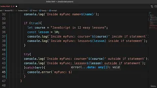 Best Way to learn JavaScript Fast Lesson 10 Scope