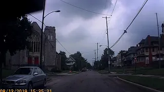 2019 Toledo Ohio Dangerous Driver Ford Escort ran three stop signs Fulton St