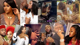breaking chioma in shock as davido knees down to beg her in public in a night club after 02 arena