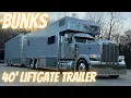 Bunk House Super C Motorhome Trailer 2020 Peterbilt 389 S S Motorhome 40 Liftgate Trailer