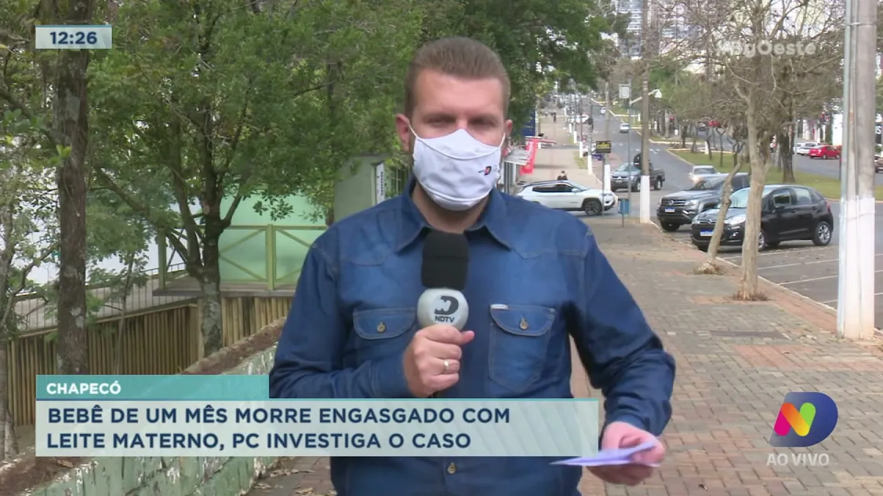 Bebê de um mês morre engasgado com leite materno em Chapecó, Polícia Civil investiga o caso