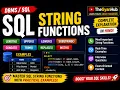 SQL String Functions in Hindi LENGTH UPPER LOWER SUBSTRING CONCAT TRIM REPLACE DBMS UGC NET