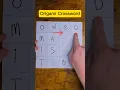 Origami Crossword Puzzle Foldable Crossword simplistic origami creation crossword