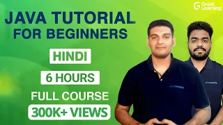 Java Tutorial in Hindi Master Java in 6 Hours Java programming for Beginners Great Learning