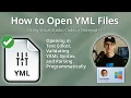 How to Open YML Files YAML Data Serialization