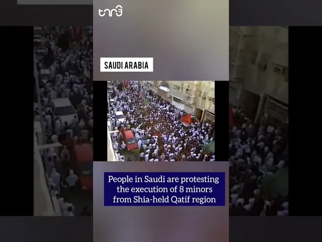 ⁣Protests Erupt as 8 Teenagers Set to Be Executed in Saudi Arabia